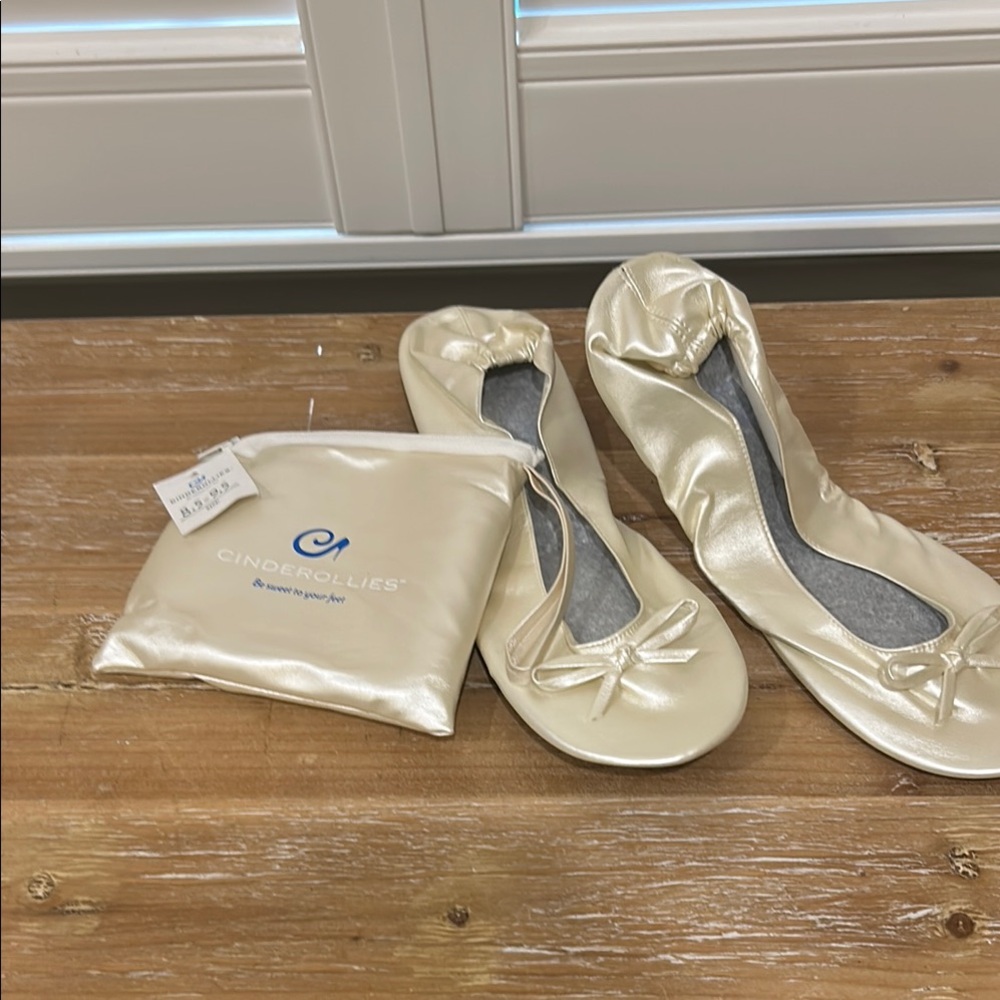 Cinderella Cream Satin Loafers with Bow